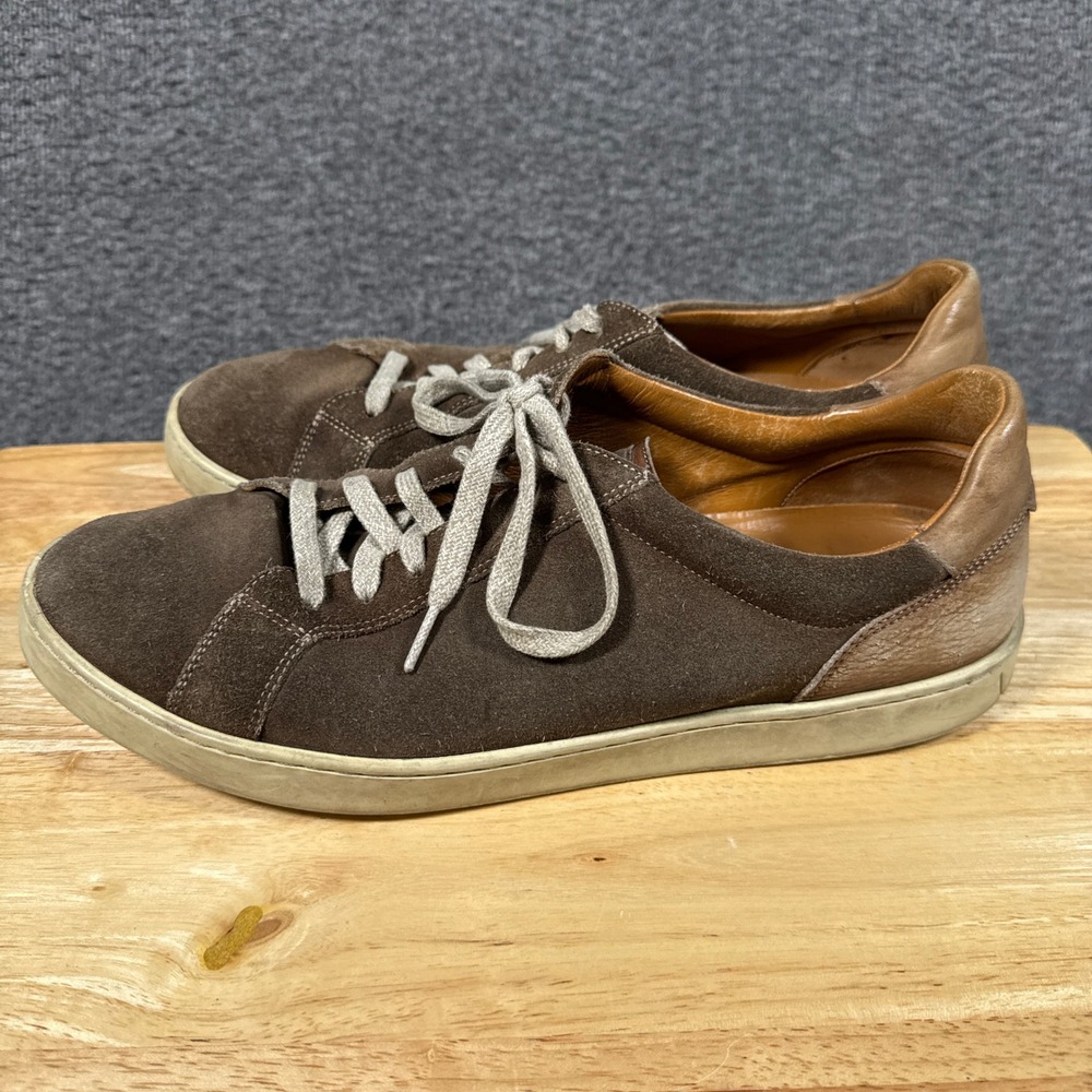 Magnanni Sneakers Mens 12 Brown Suede Leather Low Top Lace Up Shoes Vera Gomma